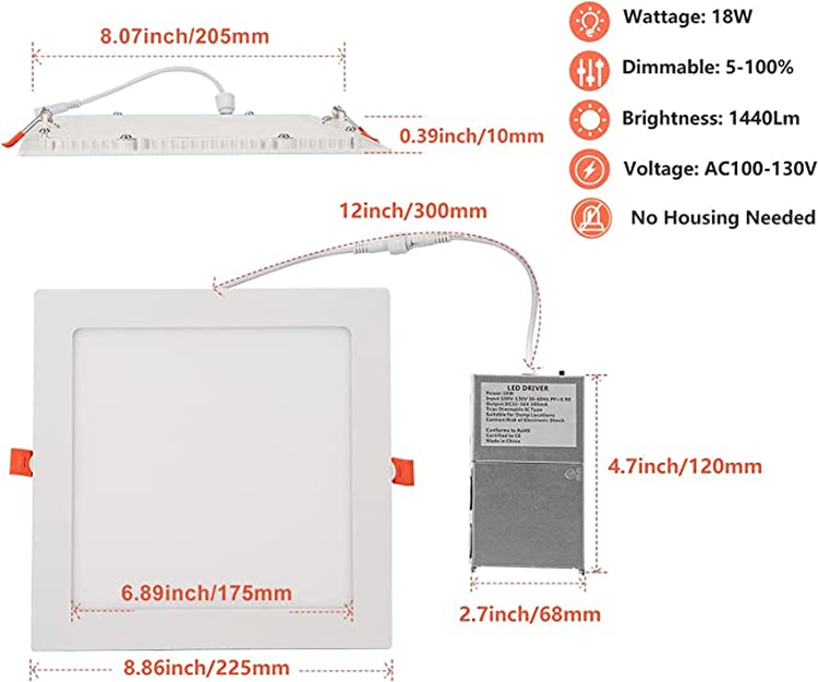 square recessed light square recessed light