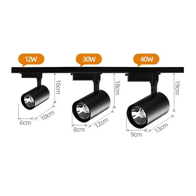 3-תאורת מסלול LED הניתנת להגדלה בצבע