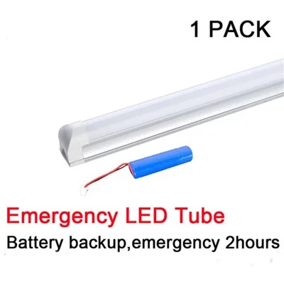 T8 צינור LED גיבוי סוללה משולב