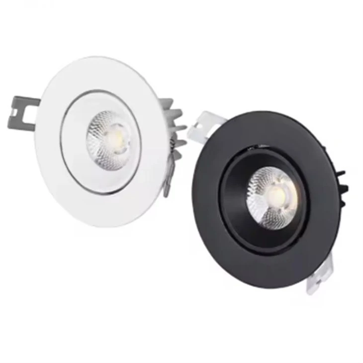 COB Ceiling Recessed White Black Downlight