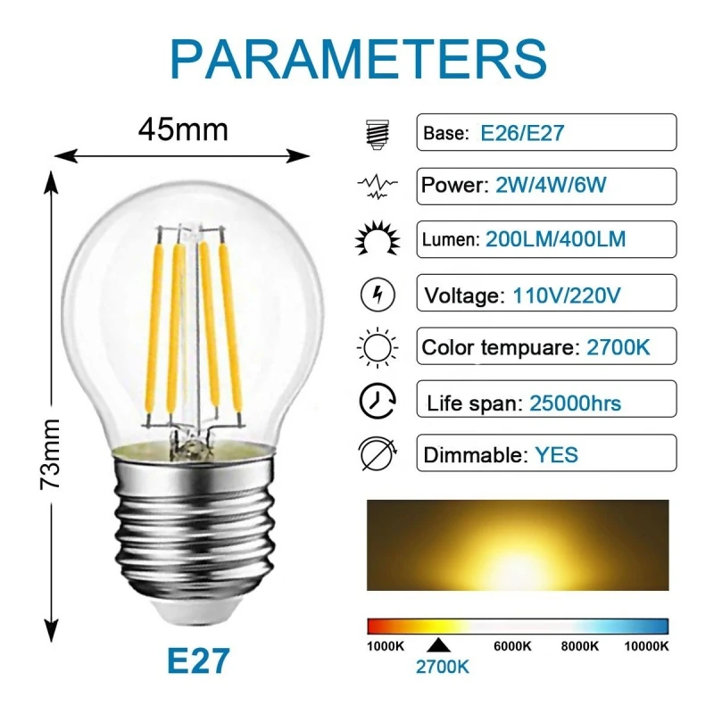 LED Filament Bulb Lights LED Filament Bulb Lights
