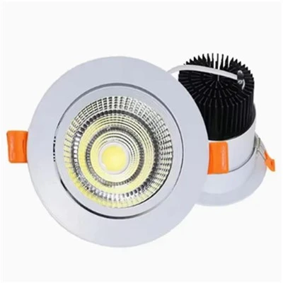 תאורת LED שקועה עם דיור עגול הניתן לעמעום